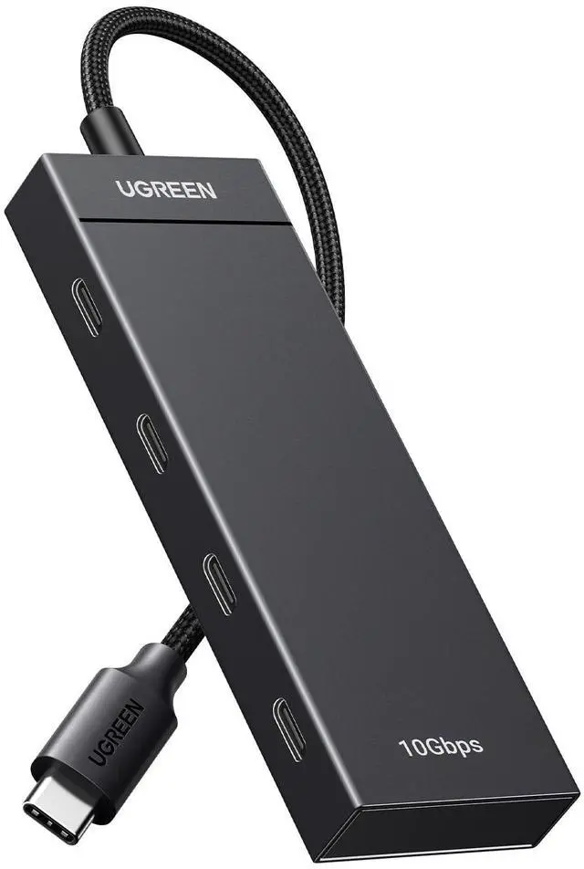Main image of UGREEN USB-C Hub 4-Port 10Gbps Data Only USB 3.2 Hub Multiport Adapter Compatible with MacBook Pro, MacBook Air, iPad Pro, iPad mini 6 and iPhone 15, Plug and Play 0.3ft Cable