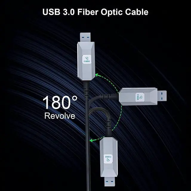 Alt view image 4 of 7 - FIBBR USB 3.0 Cable A-Male to A-Female Active Extension Cable Cord,High Speed 5Gbps Data Transfer, Use with PlayStation, Xbox, Card Reader, Printer, Hard Drive & More (50ft)