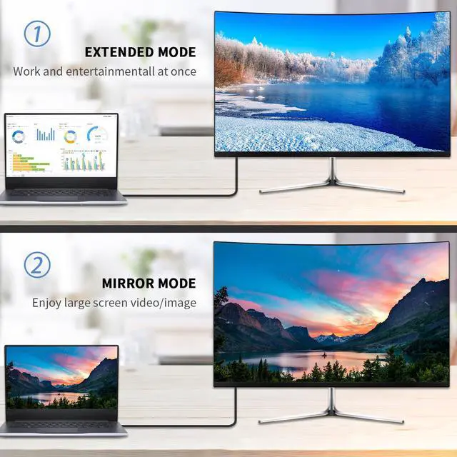 Alt view image 6 of 7 - Vszerda VGA Cable Male to Male 5ft, 90 Degree VGA Cable Up Angle 15 Pin Male to Male Monitor Cable Support 1080P for Computer PC Laptops TV Projectors