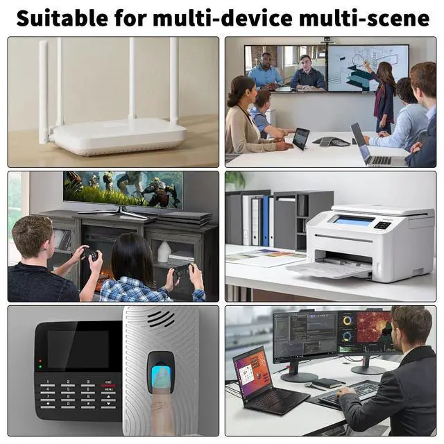 Alt view image 5 of 7 - Vszerda RJ45 Screw Terminal Breakout Board Adapter, 90 Degree RJ45 Screw Terminal Connector, Network Ethernet Adapter 8P8C Male to 8 Pin AV Extender for CCTV, Cat5, Cat6 (2-Pack)