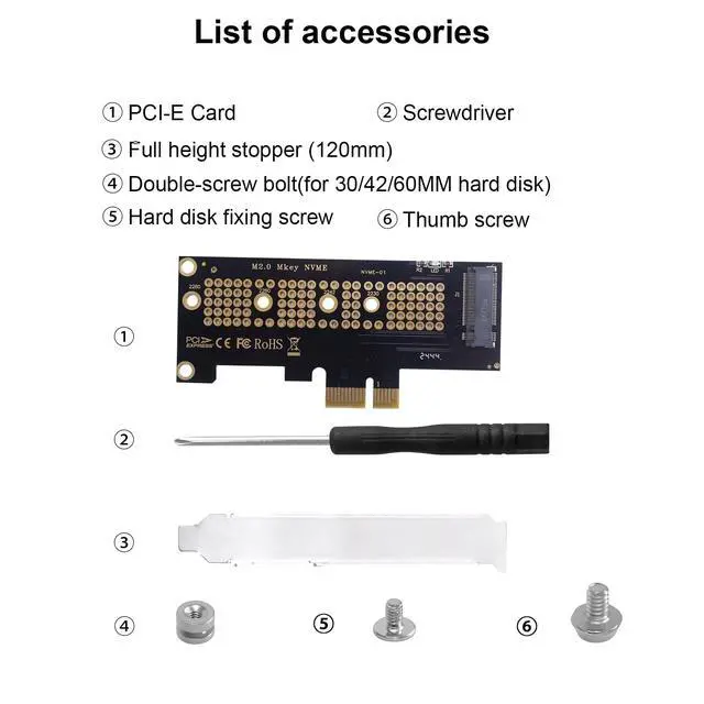 Alt view image 6 of 7 - Vszerda M.2 NVMe SSD to PCI-E 4.0 X1 Adapter, PCI-E M.2 NVMe Expansion Card, M.2 NVMe to PCIe X1 Circuit Boards, Desktop SSD Expansion Card Support 2230/2242/2260/2280