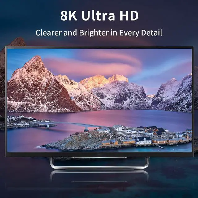 Alt view image 4 of 7 - Vszerda Mini Displayport to Displayport Adapter, 8k Mini DP to DP Adapter Bi-Directional Mini Displayport Male to Displayport Female Extention Adapter for Laptop PC TV Gaming Monitor, 2pack