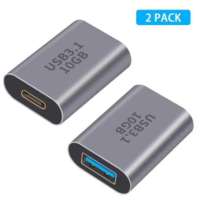 Alt view image 7 of 7 - Vszerda USB C to A Adapter 10Gbps, USB C Female to USB A Female Adapter 3.1 Gen2, Double-Side Transmission Type C to Type A Converter Compatible with iPhone, MacBook Pro, Galaxy, 1-Pack