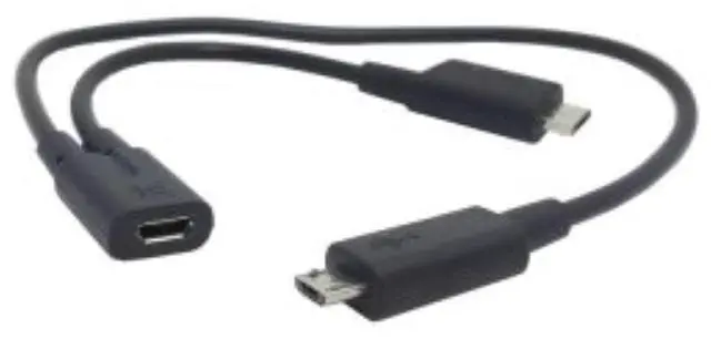 Main image of Vszerda Micro USB 1 to 2 Y Splitter Cable,Micro USB 1 to 2 Charging Extension Cable Supports Charging Two Devices at The Same Time