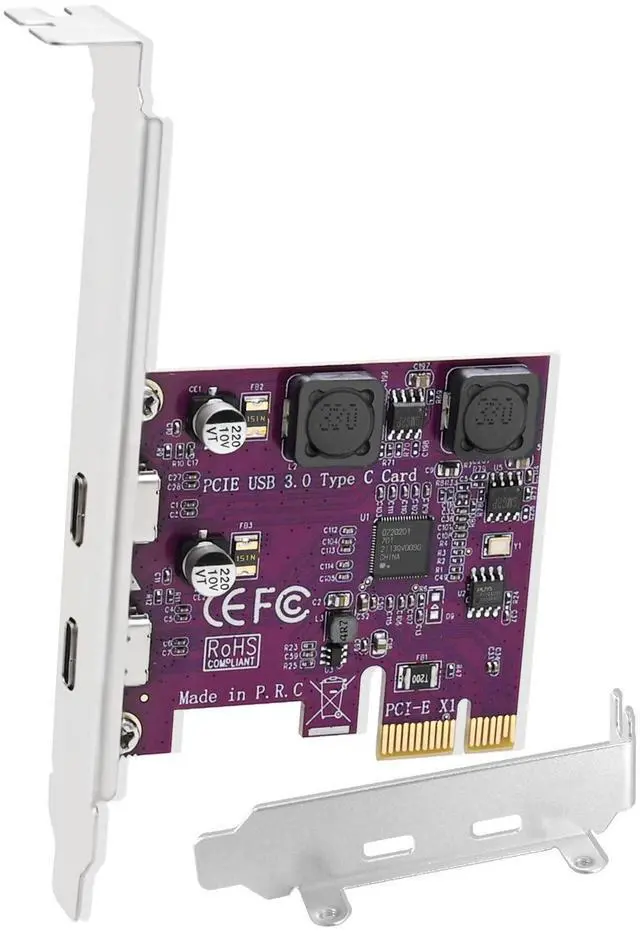 Main image of Vszerda 2X 5Gbps USB-C Ports PCI Express to USB 3.0 Expansion Card for Windows 11, 10, 8.x, 7, Vista, XP Desktop PCs, Built in Self-Powered Technology, No Need Additional Power Supply (FS-U302C-Pro)