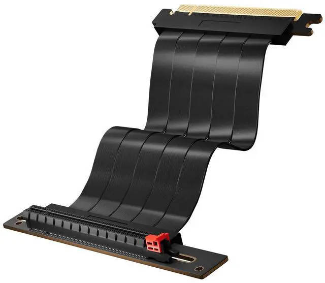 Main image of Vszerda PCI-E 4.0 16X PCIe Extension Cable - 20CM (90 Degrees) Flexible High Speed Port Adapter