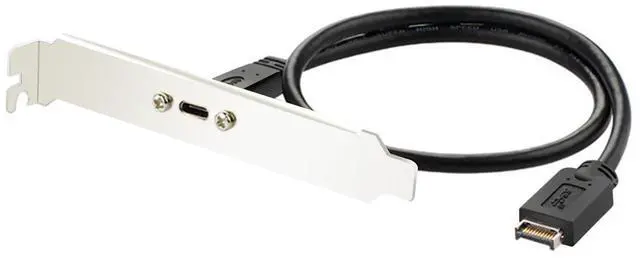 Main image of Vszerda USB 3.1 Type C Front Panel Header Extendsion 50Cm Cable,Type E to USB C Connector with PCIe Full Height Bracket