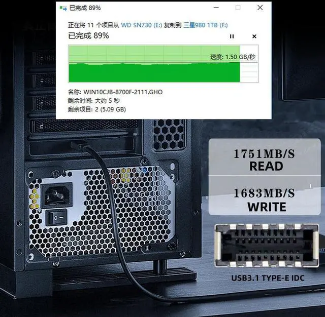 Alt view image 2 of 7 - Vszerda SATA to USB Cable 2 in 1 USB 3.0/USB C to 2.5" SATA Hard Drive External Converter Adapter for SSD/HDD Data Transfer Support UASP