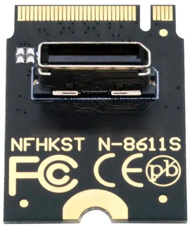 Main image of Vszerda 2230 PCI-E4.0 M.2 M-Key Male to Oculink SFF-8612 SFF-8611 Host Vertical Adapter for NVME U.2 SSD eGPU External Graphics Card Dock