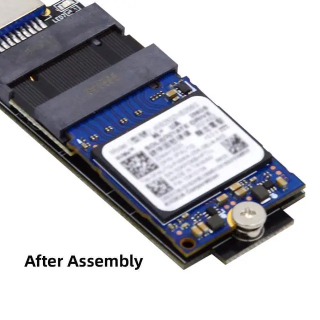 Alt view image 3 of 7 - Vszerda B+M Key NVME M-Key 22x30mm to 22x42mm Male to Female Extension Adapter Compatible with Legion Go ThinkPad 2230 2242 SSD