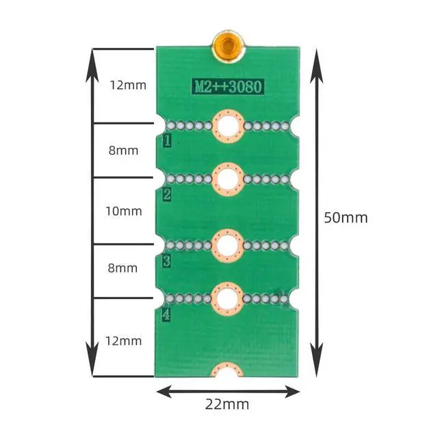 Alt view image 5 of 7 - Vszerda M2 NVME M.2 Extended Adapter Card Transfer 2230 2242 2260 2280 Change to Long Size SSD