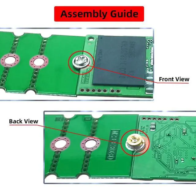 Alt view image 6 of 7 - Vszerda M2 NVME M.2 Extended Adapter Card Transfer 2230 2242 2260 2280 Change to Long Size SSD