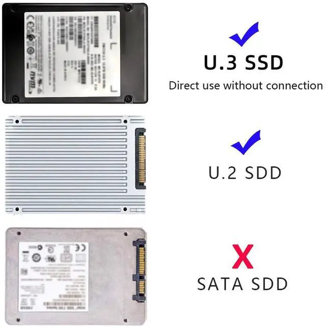Alt view image 6 of 7 - Vszerda SFF-8639 NVME U.2 U2 PCIe 4.0 SSD Adapter Male to Female Extension 68pin PCI Express PCBA