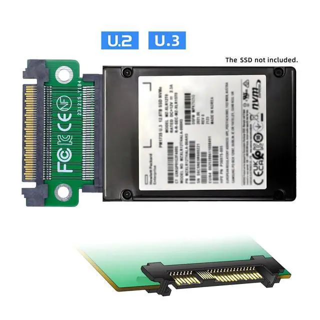 Alt view image 7 of 7 - Vszerda SFF-8639 NVME U.2 U2 PCIe 4.0 SSD Adapter Male to Female Extension 68pin PCI Express PCBA