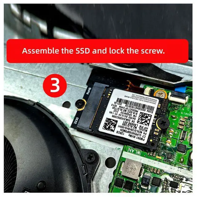 Alt view image 6 of 7 - Vszerda 2230 A+E-Key Male to NVME M-Key Female Extension PCI-E 4.0 Adapter with Bracket for Laptop Mainboard SSD 2280