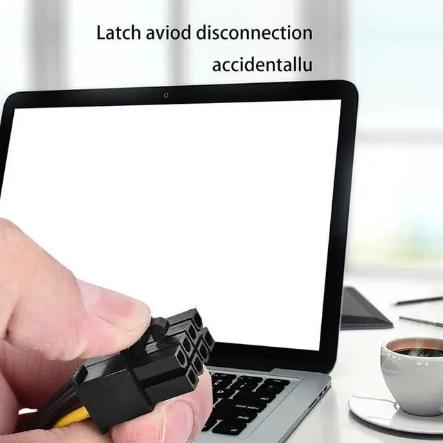 Alt view image 4 of 7 - Vszerda 8-Pin PCIe to Molex (2X 4-Pin) Power Cables, 8 Pin PCIe to Dual 4 Pin Molex LP4 Power Cable Adapter Video Graphics Card Power Cords (2Pack/18CM)