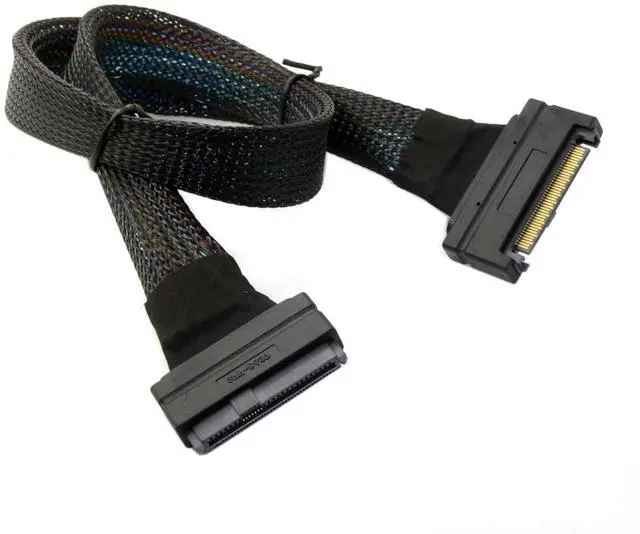 Main image of Vszerda U.2 U2 SFF-8639 68Pin Connector NVME PCIe4.0 PCI-E5.0 SSD Cable Male to Female Socket Extension 50cm