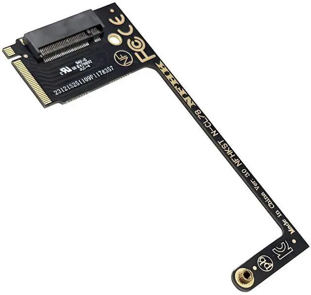 Main image of Vszerda NVME M-Key 22x30mm to 22x80mm M2 Angled Extension SSD Upgrade Adapter Compatible with MSI CLAW8 AI+ CLAW7 Gaming