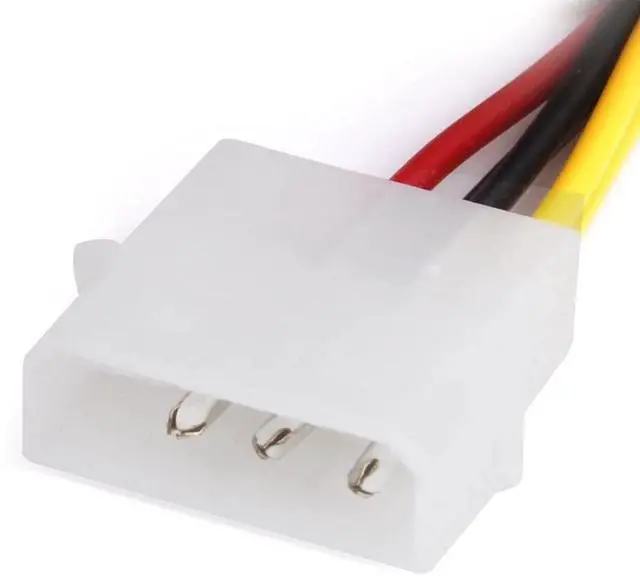 Alt view image 2 of 7 - Vszerda 4-Pin Molex to 6-Pin PCI- Express PCIE Adapter Power Cables, 4-Pin Male to 6-Pin PCI- Express PCIE Female Graphics Card Power Adapter Cable (1Pack/18cm)