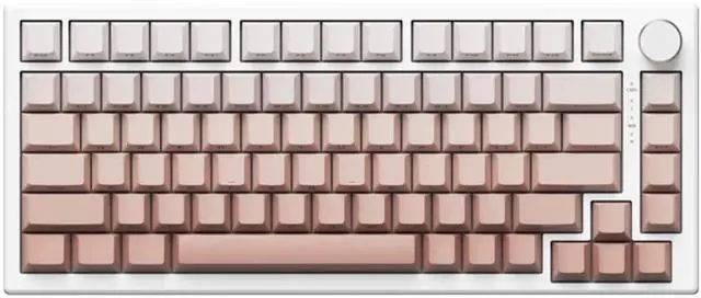 Main image of Vszerda VGN A75 Rapid Trigger Gaming Keyboard - 75% Hall Effect Magnetic Switch Keyboard, Adjustable Actuation, Key Macro, RGB, Gasket, HotSwap, Gradient Side Printed Keycaps, for Win/MAC, White