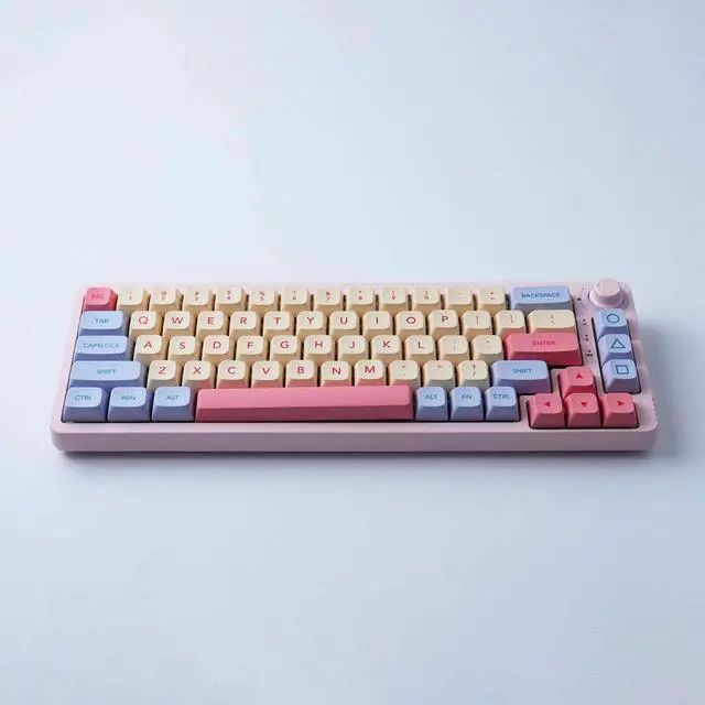 Alt view image 7 of 7 - Vszerda Marshmallow Keycaps - 132 Keys, Dye-Sublimation, Cute Design, XDA Profile, Cherry Gateron MX Switch Compatible