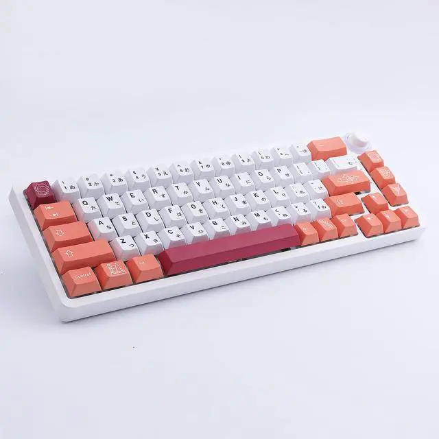 Alt view image 2 of 7 - Vszerda PBT Keycaps, 143 Keys Liftoff Keycaps Dye-Sublimation 6.25u 7u Spacebar PBT Keycap Set Cherry Profile Japanese Custom Keycaps for Mechanical Keyboards