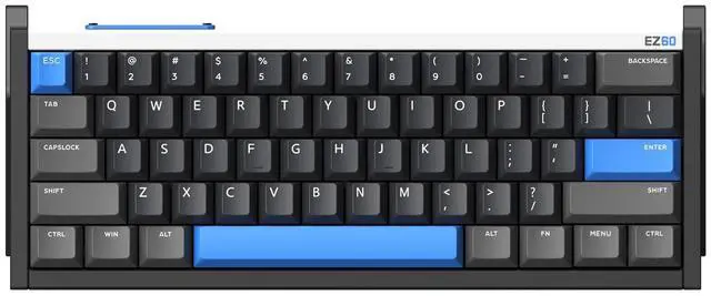 Main image of Vszerda EZ60 Gaming Keyboard, 60% RGB Mechanical Keyboard, 61 Keys with Star Trail Magnetic Switches, Rapid Trigger, Adjustable Actuation, Double Shot PBT Keycaps, for Win/Mac Laptop PC