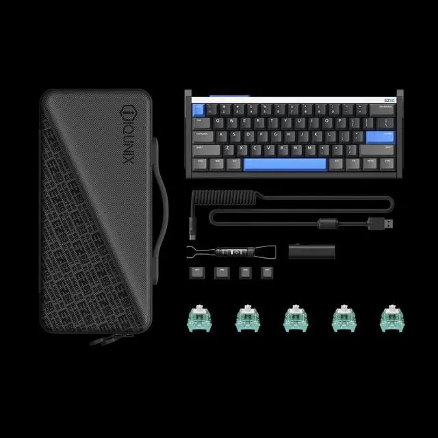 Alt view image 5 of 7 - Vszerda EZ60 Gaming Keyboard, 60% RGB Mechanical Keyboard, 61 Keys with Star Trail Magnetic Switches, Rapid Trigger, Adjustable Actuation, Double Shot PBT Keycaps, for Win/Mac Laptop PC
