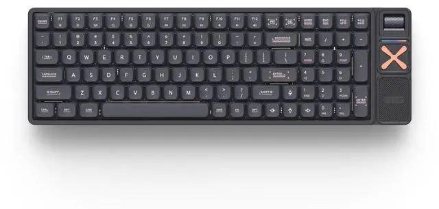 Main image of Vszerda Magi96 Pro Low-Profile Mechanical Keyboard, Creamy Keyboard with Number Pad, Wireless 96% Layout with Media Controls, Full Aluminum, Hot-Swappable, RGB Backlit, VIA Customizable(Black)
