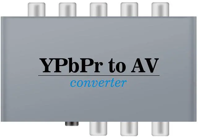 Main image of Vszerda Component to AV Adapter, YPbPr to CVBC Converter + R/L, Supports 1080P Video Audio, for DVD PSP to HDTV Monitor