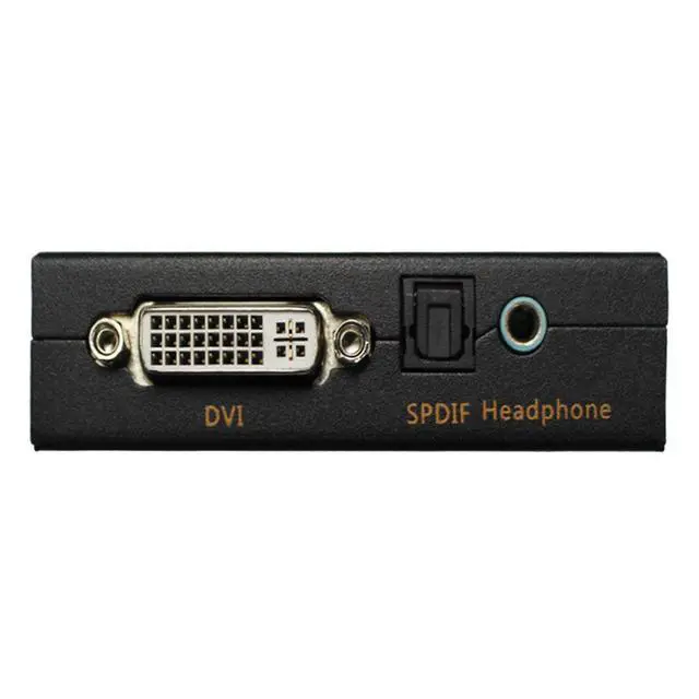 Alt view image 2 of 7 - Vszerda Hdmi to Dvi+Spdif/Headphone,HDMI to DVI + Coaxial Audio Video Converter Box Adapter with US Power Adapter for PS3,Blue Ray DVD
