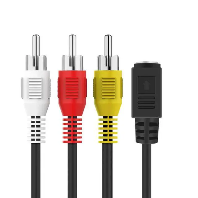 Alt view image 4 of 6 - Vszerda 1080p HDMI to Male AV/S Video Adapter S-Video,HDMI2AV+S CVBS Video Converter, HDMI to Male AV&S Video RCA HDMI2AV Converter 1080P HD Video Converter Box High Definition Multimedia