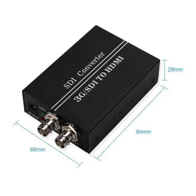 Alt view image 4 of 7 - Vszerda SDI to HDMI + Sdi Converter with SDI Loop Out Top Grade Product Support SD-SDI/HD-SDI/3G-SDI to HDMI for Monitor Audio Video