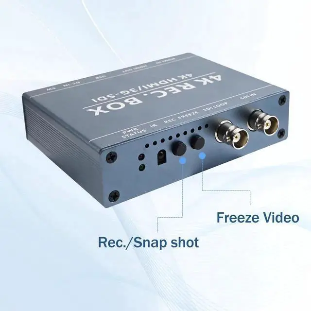 Alt view image 5 of 7 - Vszerda 3G SDI 4K HDMI DVI Audio Video Capture Recorder SDI Loop Out 1080P Output for Live Stream Broadcast Teaching