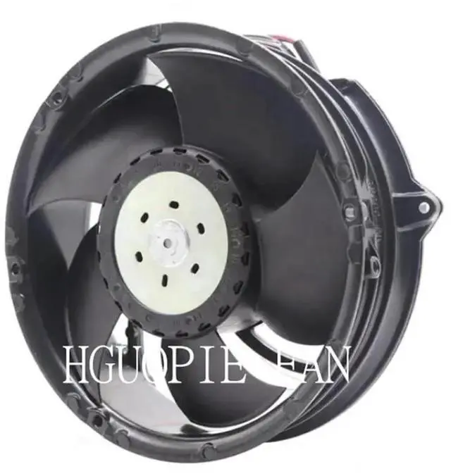 Alt view image 3 of 5 - Vszerda Ebmpapst 6314H DC Axial Cooling Fan 172×172×51mm 24V 1.25A 30W 2-Wire High Airflow Industrial Cabinet Fan
