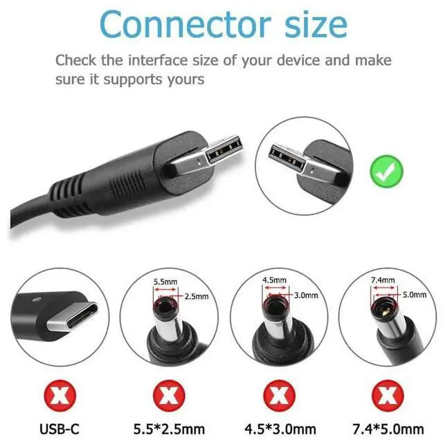 Alt view image 7 of 7 - Vszerda 280W 20V 14A USB Square Tip Charger A18-280P1A A280A004P S93-0409330-C54 for MSI GP66 Leopard 11UX 11UG 11UH, GE66 Raider 10SD 10SE 10UE MS-1542, GE76 10UE 10UH 10UG 11UG 11UH Gaming Laptops
