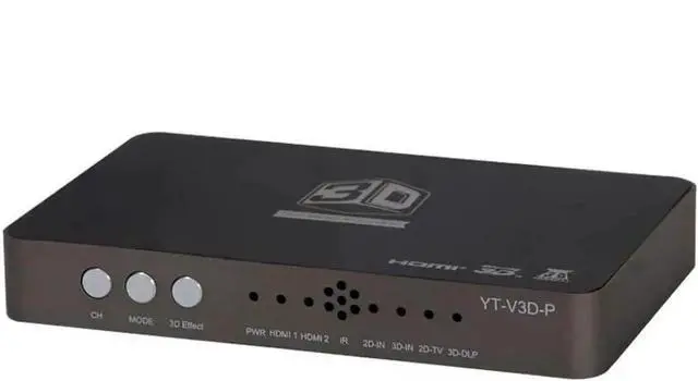 Alt view image 2 of 5 - Vszerda 2D to 3D HDMI Video Converter, Convert Left/Right & Up/Down Format to 3D, Compatible with Projector & Blu-Ray Player, US Power Plug