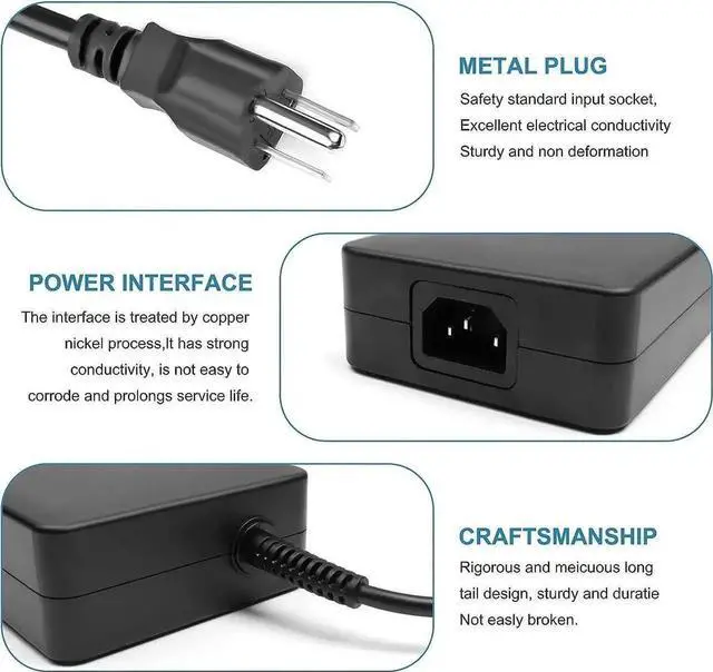 Alt view image 2 of 6 - Vszerda 280W 20V 14A AC Laptop Charger ADP-280BB B A18-280P1A, Power Adapter Compatible with MSI GS77 GE66 GE76 Raider GP76 GP66 Leopard S93-0409330-C54, Clevo X170SM-G X170KM-G Gaming Notebooks