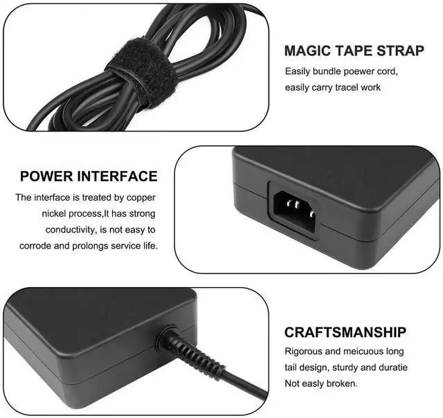 Alt view image 7 of 7 - Vszerda 20V 14A 280W Gaming Laptop Charger AC Adapter Compatible with MSI GE75 GE65 GE63 GL65 GP75 GP65, OEM 957-17E21P-101 A18-280P1A A280A003P ADP-280BB B