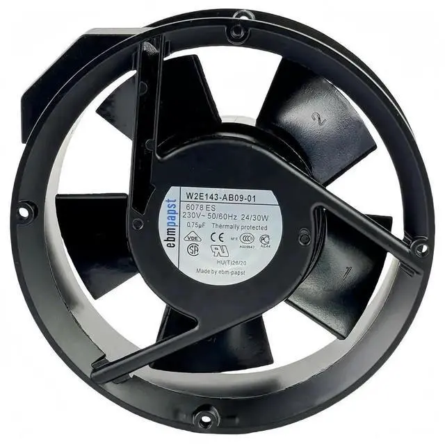 Main image of Vszerda EBM PAPST W2E143-AB09-01 Industrial Axial Cooling Fan, 172x172x51mm 230V 24/30W High Temperature Resistant Cabinet Fan, Replacement Model 6078ES