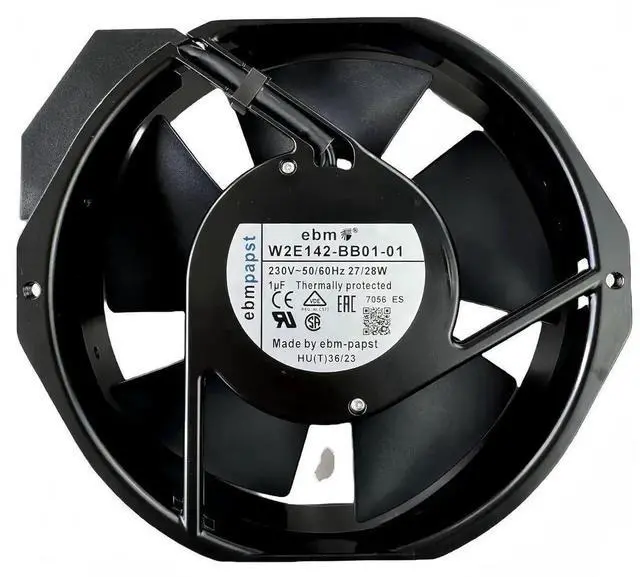 Main image of Vszerda ebm-papst W2E142-BB01-01 7056ES Replacement Cooling Fan, 230V 27/28W 172×150×38mm High Temp Resistant Metal Axial Fan