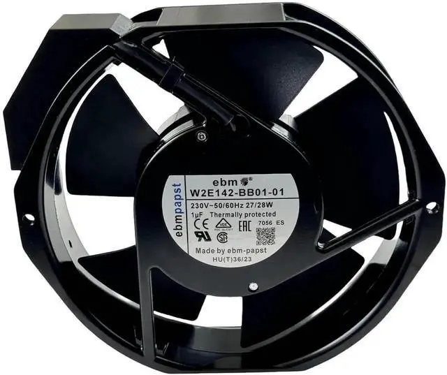 Alt view image 4 of 7 - Vszerda ebm-papst W2E142-BB01-01 7056ES Replacement Cooling Fan, 230V 27/28W 172×150×38mm High Temp Resistant Metal Axial Fan
