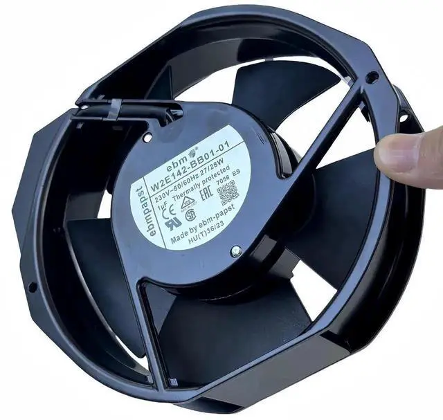 Alt view image 6 of 7 - Vszerda ebm-papst W2E142-BB01-01 7056ES Replacement Cooling Fan, 230V 27/28W 172×150×38mm High Temp Resistant Metal Axial Fan