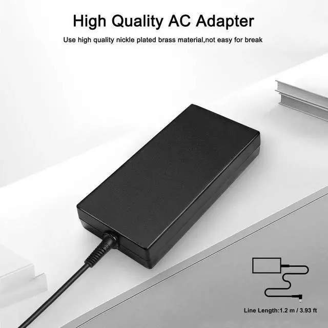 Alt view image 4 of 7 - 240W 20V 12A Laptop AC Charger, 4.5x3.0mm Tip Power Adapter Compatible with MSI Delta 15 A5EFK 15001, GS66 GF66 GF76 GL66 GL76 12U, Sword 15, Crosshair 17 15 R6E Intel 12th Gen Gaming Notebooks