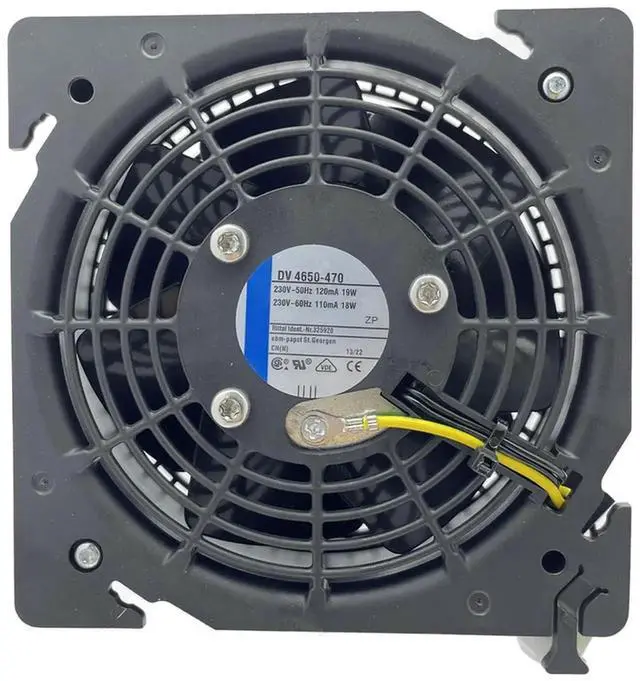 Alt view image 3 of 7 - Vszerda New Ebmpapst DV4650-470 AC Axial Cooling Fan 120×120×38mm 230V 110/120mA 18/19W 50/60Hz Industrial Cabinet Fan