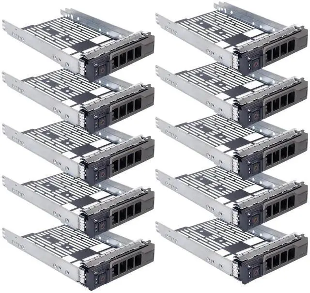 Main image of Vszerda 10 Pack 3.5" LFF SAS SATA Hard Drive Tray Caddy PN F238F 0F238F Hot Swap Carrier Compatible with Dell PowerEdge 11G 12G 13G 14G T340 T440 T640 R530 R730 R930 R520 R720 R720XD Server