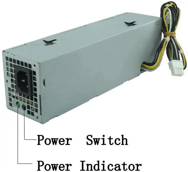 Alt view image 4 of 7 - Vszerda 255W SFF Power Supply H255ES-00 YH9D7 R7PPW 3XRJ0 V9MVK FP16X T4GWM M9GW7 FN3MN Compatible with Dell Optiplex 3020 7020 9020 Precision T1700 Small Form Factor Desktop