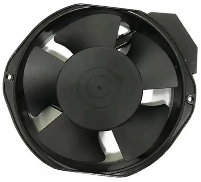 Alt view image 3 of 4 - Vszerda NMB-MAT 5915PC-12T-B30-A00 172×150×38mm Aluminum Frame Axial Fan, Model 15038PB-A1L-EP, AC 115V 32/35W Industrial Cabinet Cooling Fan