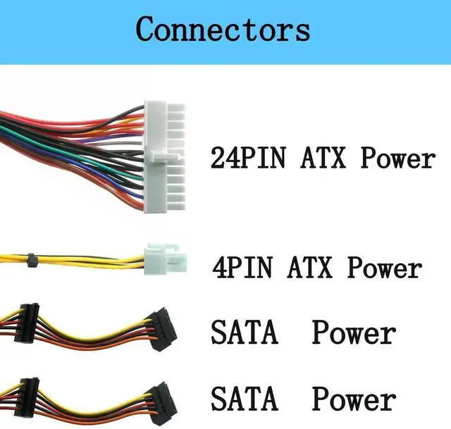Alt view image 2 of 6 - Vszerda 300W Replacement Power Supply L300PM-00 Compatible with Dell Optiplex 3010 7010 9010, Inspiron 3847 570 560 300, Precision T1500 T1650, Vostro 400 MT Mini Tower, OEM PS-6301-05DF X9GWG