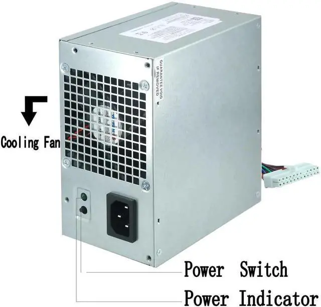 Alt view image 4 of 6 - Vszerda 300W Replacement Power Supply L300PM-00 Compatible with Dell Optiplex 3010 7010 9010, Inspiron 3847 570 560 300, Precision T1500 T1650, Vostro 400 MT Mini Tower, OEM PS-6301-05DF X9GWG